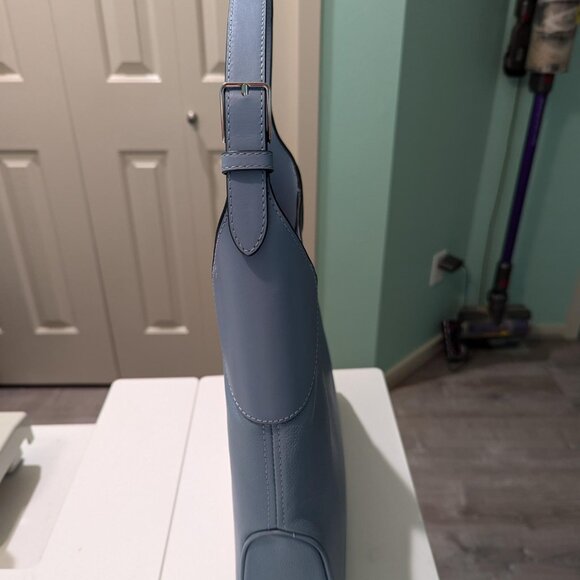 New Kate Spade Aster Leather Shoulder Bag in Dusty Blue - Picture 7 of 7